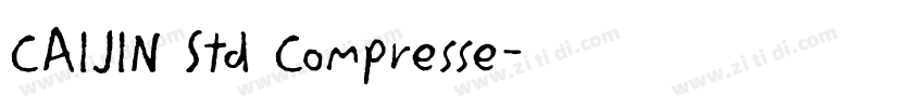 CAIJIN Std Compresse字体转换